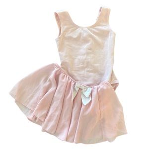 Girls Dance Outfit, Leotard and Skirt, SC, Pink, Balera
